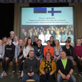 Helsingin kielilukion ja Tallinnan Õismäe Gümnaasiumin yhteistyö 2018-2019